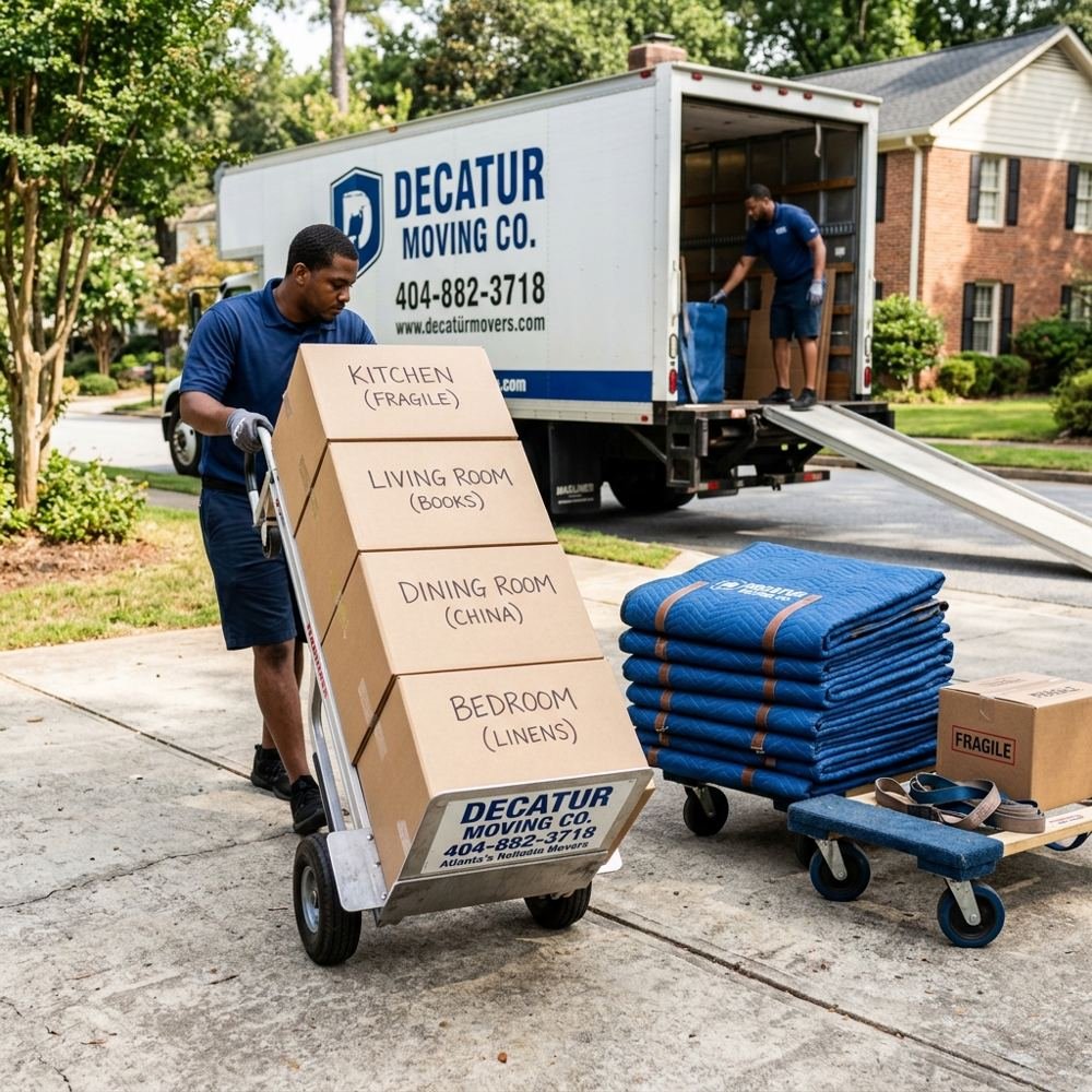 Moving Belongings Into Temporary Storage